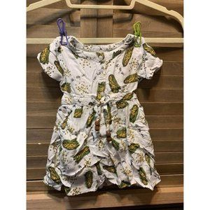 Hunny Bunny Oh My Corn! Print Dress Boho Fall Y2K Size 6-12 Months Baby Girls